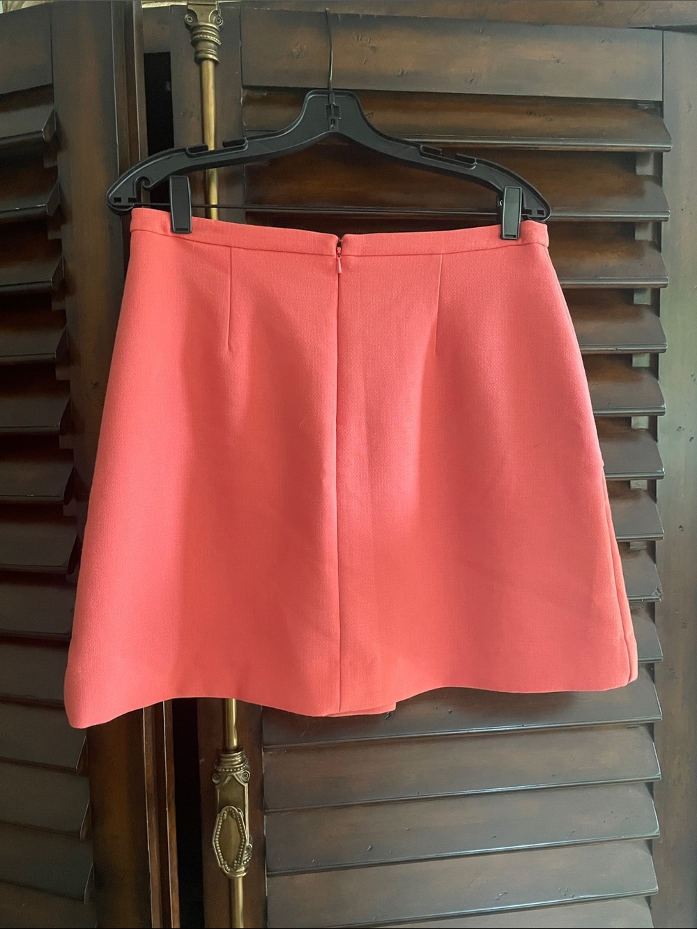 Maeve Anthropologie Coral Cheri Pink Tailored Skirt Lined Size 10 - Picture 7 of 9
